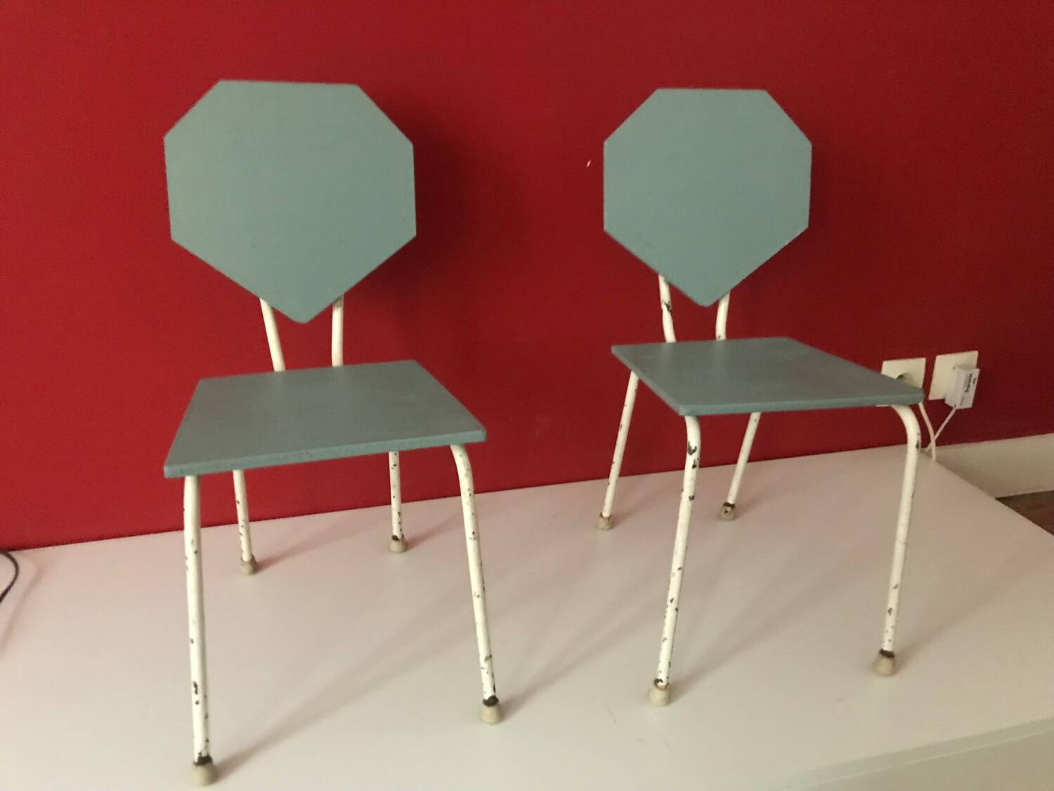 Pair of vintage children's chairs