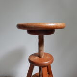 Wooden screw stool