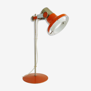 Lampe par Pavel Grus pour Lustry Kamenický Šenov orange Année 70