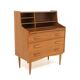 Secrétaire scandinave en teck, Suède, 1950