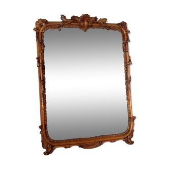 Mirror nineteenth century carved wood frame 72x54 cm sb