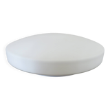White opaline "pancake" ceiling light