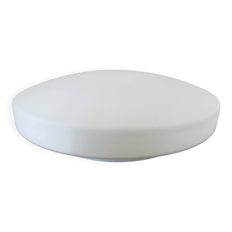 White opaline "pancake" ceiling light