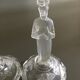 Pair of glass figure candle holders