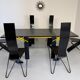 Set of 6 Italian design chairs by Pietro Arosio, postmodern, 1980s.