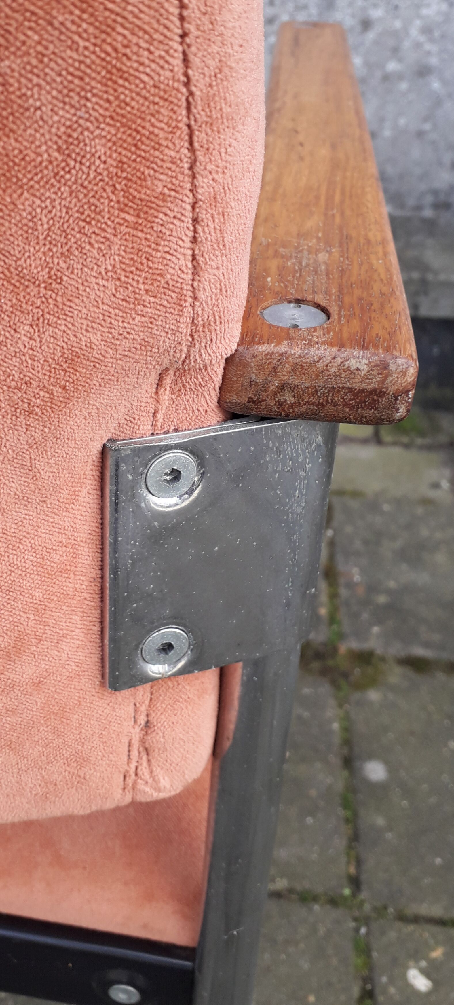 Set of eight industrial Dutch chairs