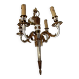 Antique Louis XVI Bronze Chandelier with acanthus quiver suspension
