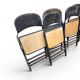 12 x Clarin Corporation folding chair / USA 1920s