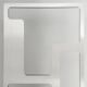 Pair of perforated brushed stainless steel screens, contemporary French work.