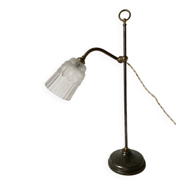 Lampe de bijoutier , lampe de bureau , atelier  début XXe
