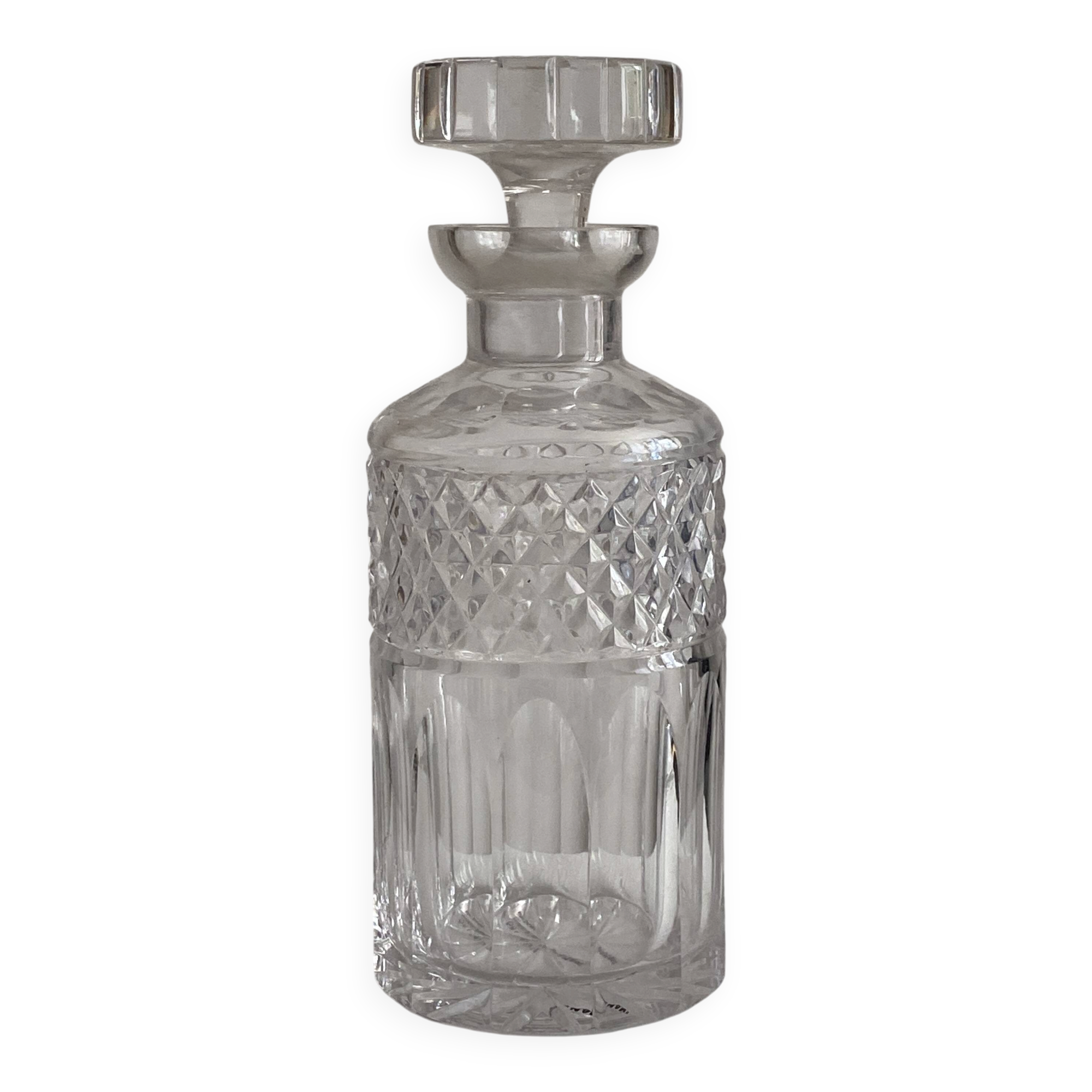 Vintage 1970's Baccarat crystal whisky carafe