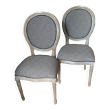 Pair of medallion chairs