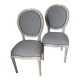 Paire de chaises médaillon