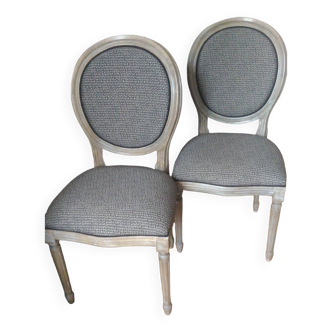 Pair of medallion chairs