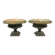 Pair of Medici vases in cast iron from the 19th century, 55cm wide.
