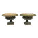 Pair of Medici vases in cast iron from the 19th century, 55cm wide.