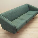 Green melange sofa, Danish design, 1960s, manufacturer: A. Mikael Laursen, designer: Illum Wikkelsø