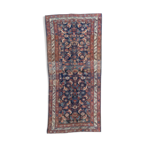 Handmade old Kurdish Persian carpet 135x276 cm