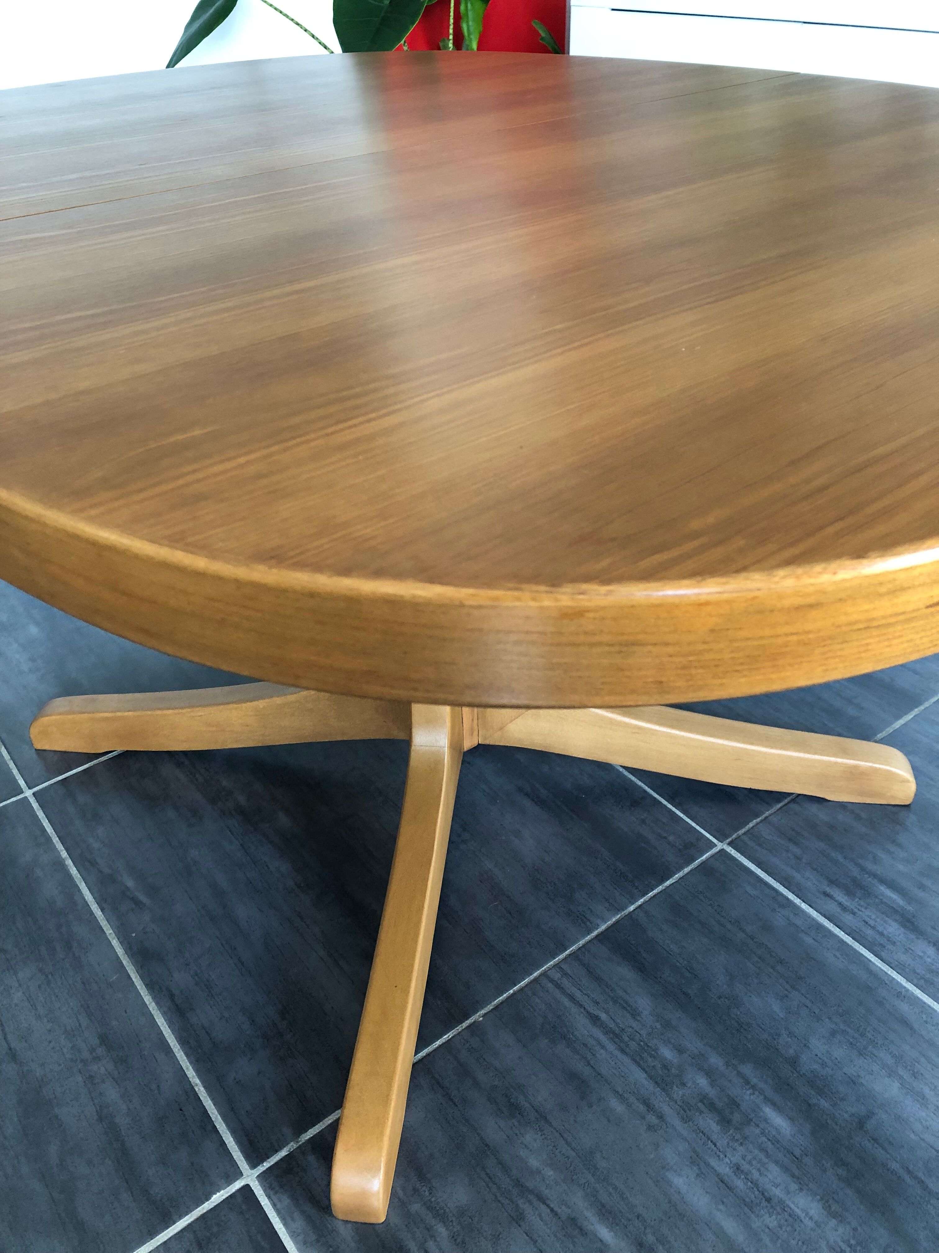 Vintage extendable table Baumann 1970s