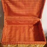 Retro Wicker suitcase