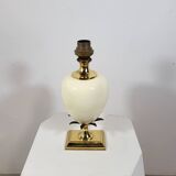 Vintage palm tree lamp base from Maison Lancel brass