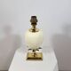 Vintage palm tree lamp base from Maison Lancel brass