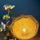 Vintage pendant light in natural materials