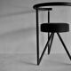 Philippe Starck , black metal chairs "Miss Dorn" / DISFORM /1981