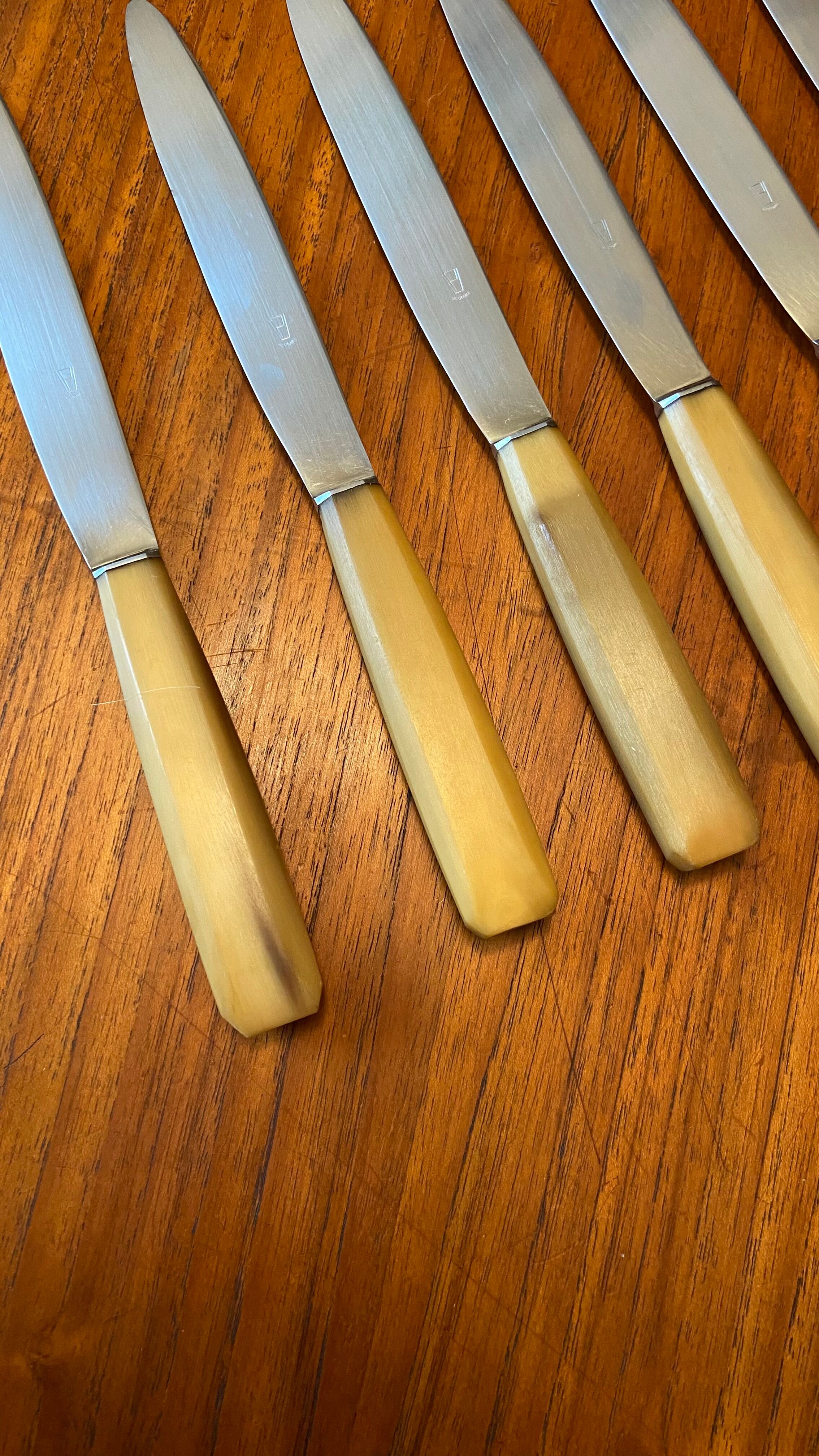 Christmas Pop-up 2022 - Set of 10 Vintage Horn Knives