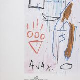 Jean-Michel Basquiat. Numbered colour silkscreen. 1990s.