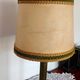 Bronze and brass table lamp, floral decoration with vine leaves