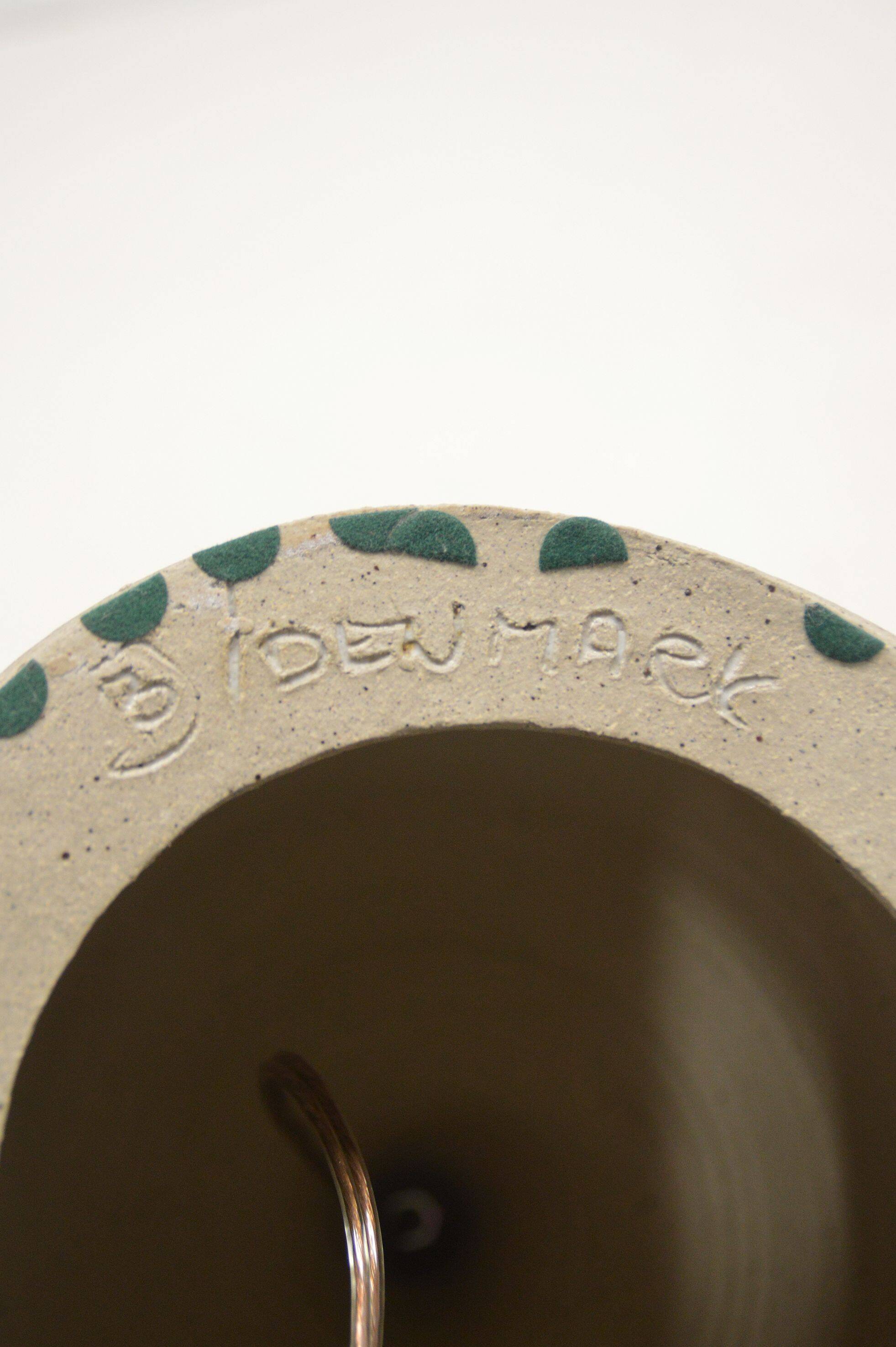 Rare Danish ceramic lamp designed by Bente Jessen, 1970s