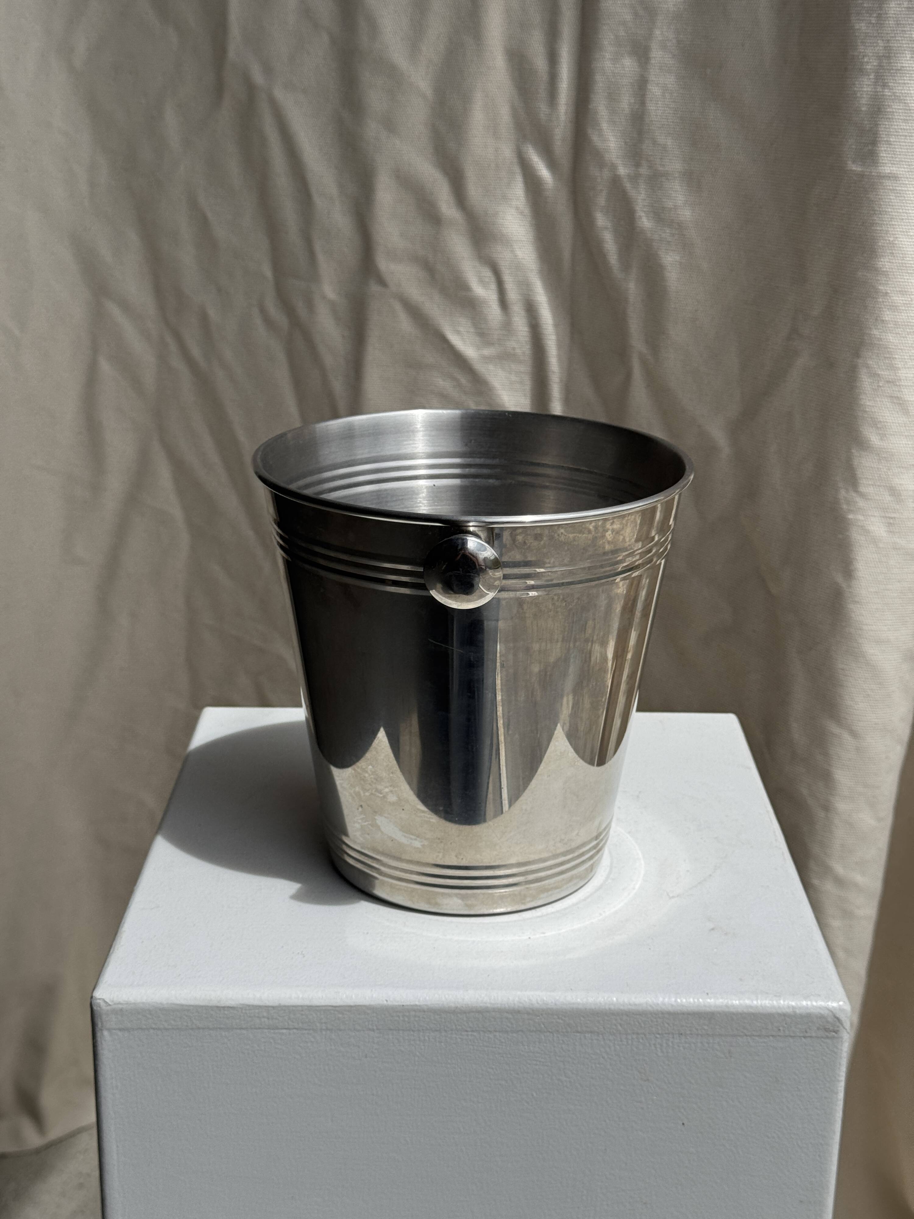 Silver-plated champagne bucket H19 D19