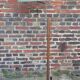 Lampadaire 1950 en bois naturel et metal