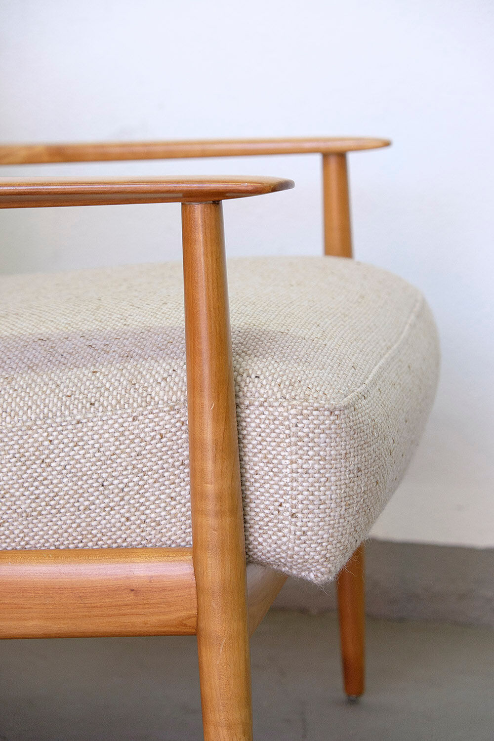 Cherrywood Antimott Lounge Chair by Walter Knoll, 1960s