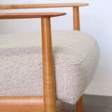 Cherrywood Antimott Lounge Chair by Walter Knoll, 1960s