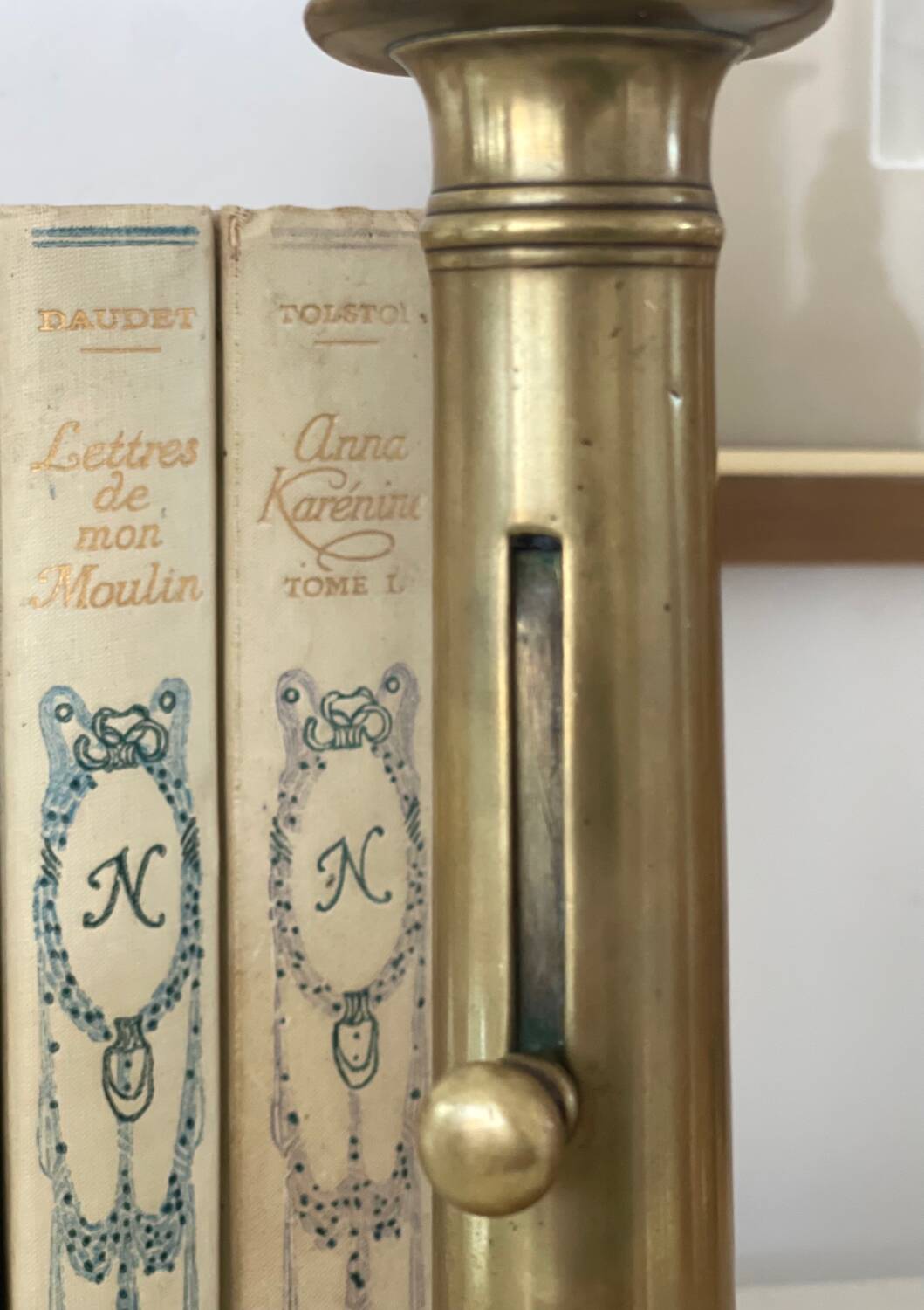 Solid brass candle holder