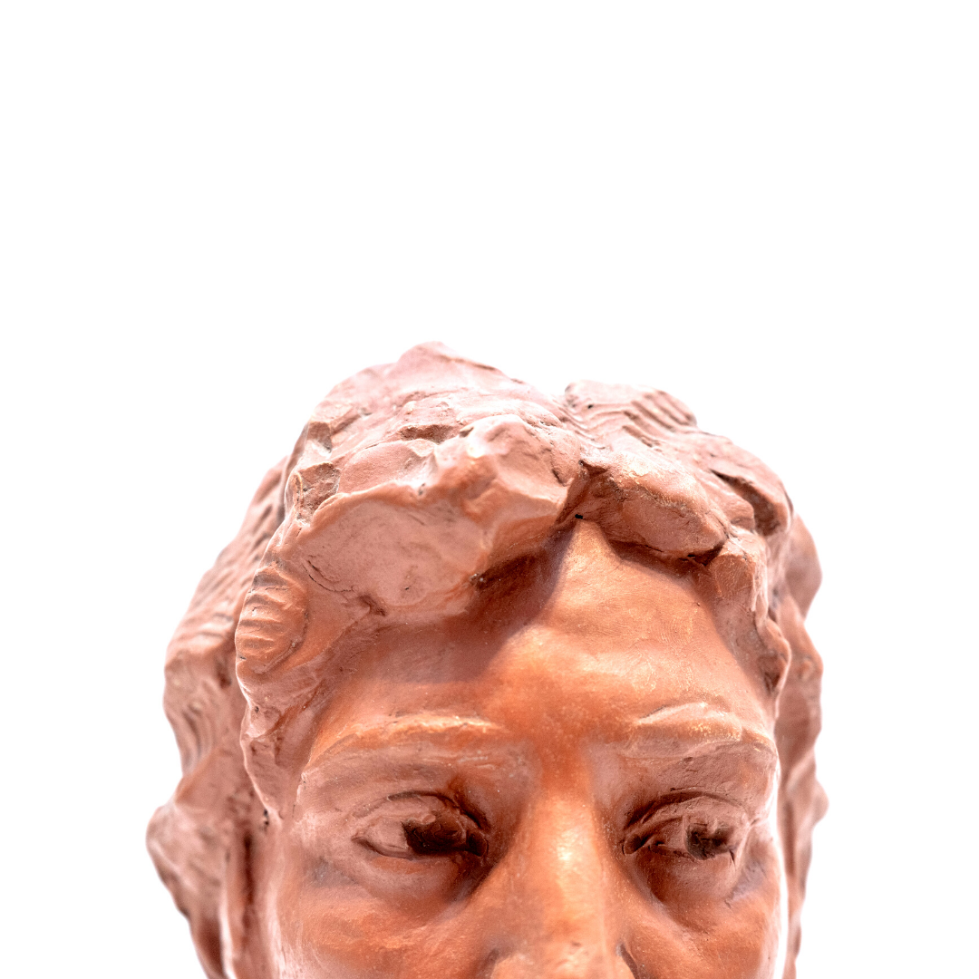 Bust of a man, terracotta print, Victor Demanet (1895-1964)