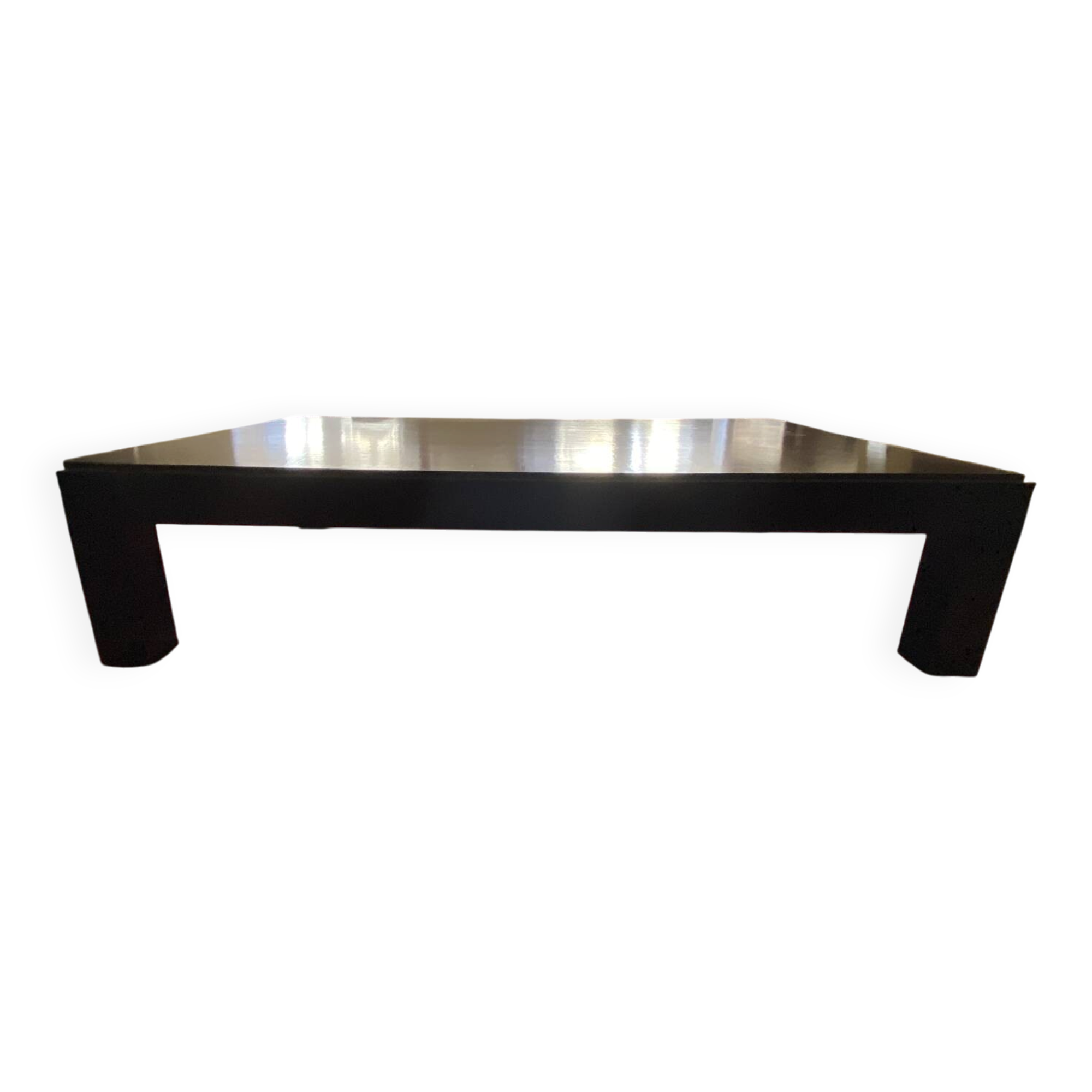 Black oak coffee table