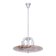 Art Deco Chandelier in Aluminium and Marbled Glass, Czech, 1940s
