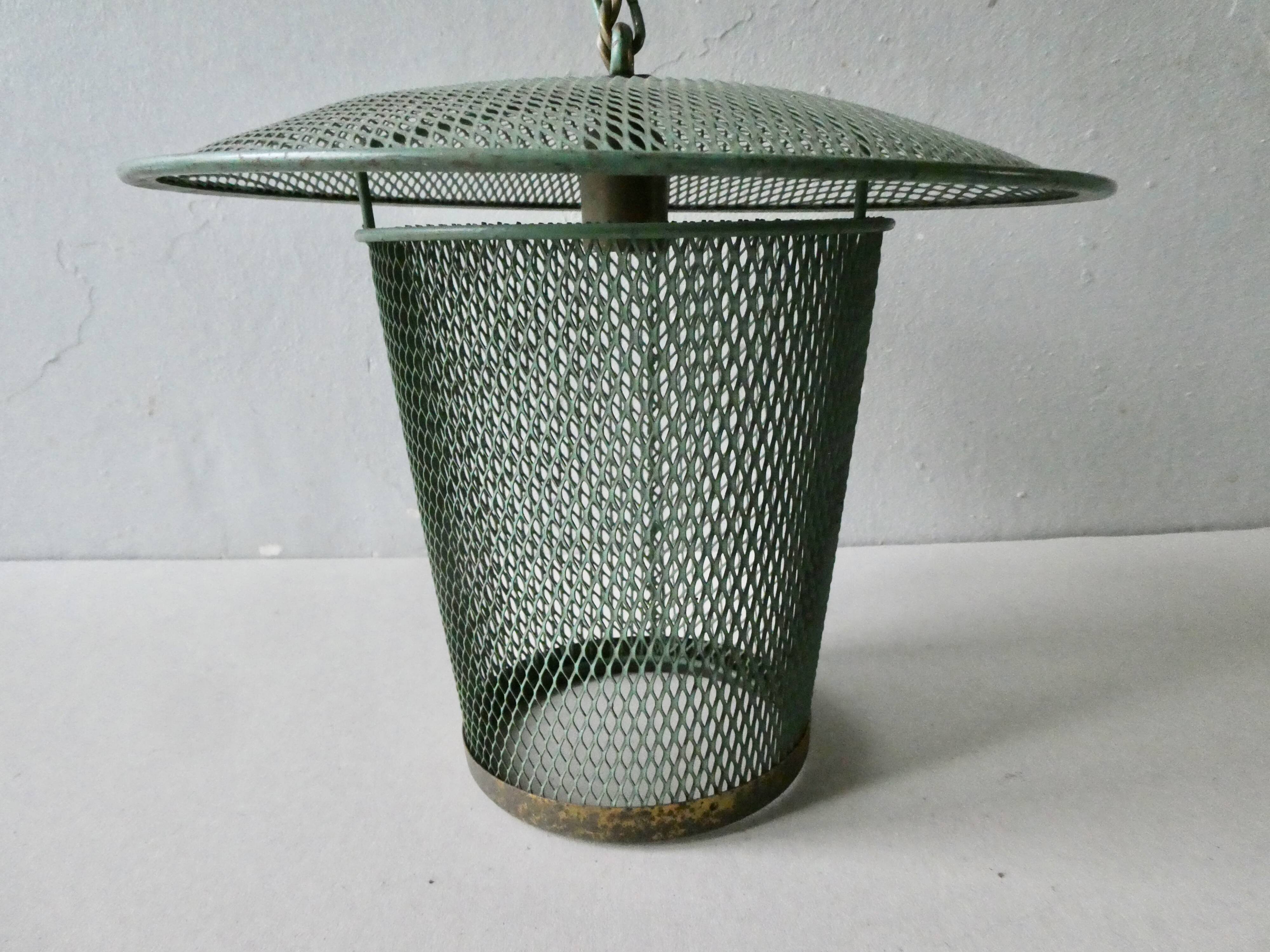Green expanded metal suspension, 50s-60s