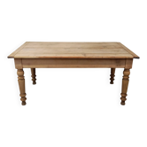 Cherry farmhouse table with 2 drawers