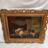 Painting signed Oil on canvas circa 1986 dimension: height -58cm- width -67cm-