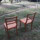 Paire de chaise cannées à barette