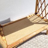 Vintage rattan shelf 1960