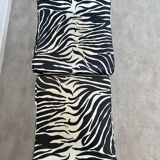 Lot 2 armchairs heating vintage zebra / design 70s