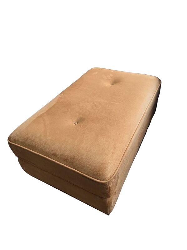 Banquette/ottomane - ''jacques leleu collection'' velours caramel