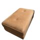 Banquette/ottoman - "Jacques Leleu collection" caramel velvet