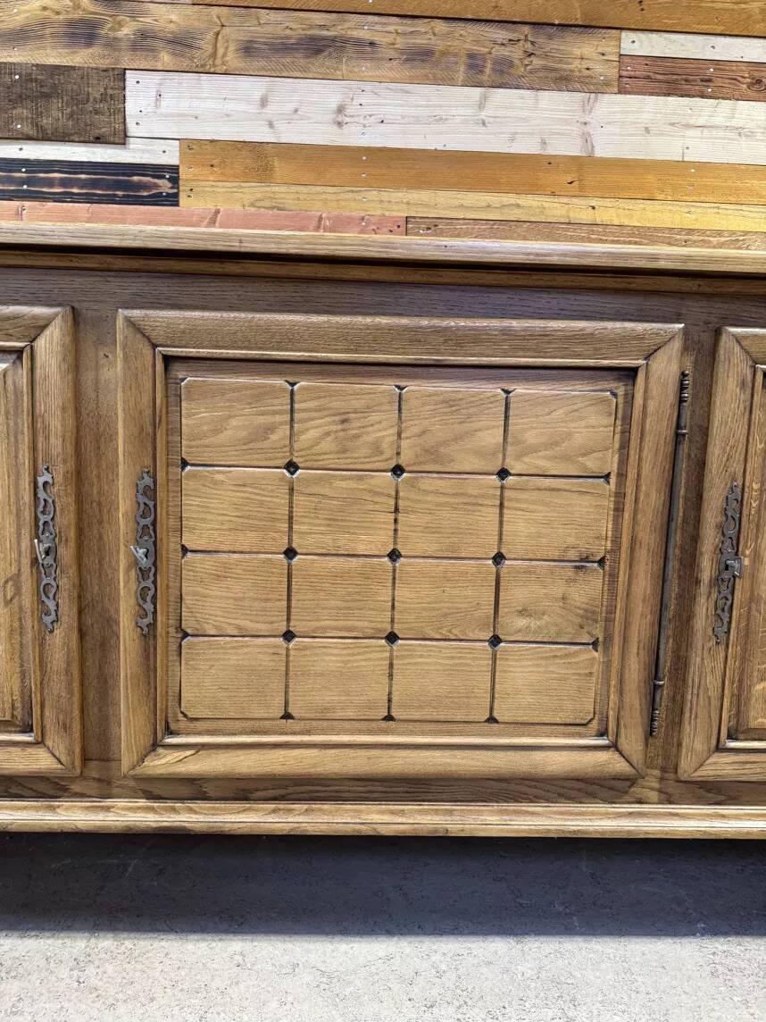 Large Art Deco sideboard in oak - Modernist Design 1950