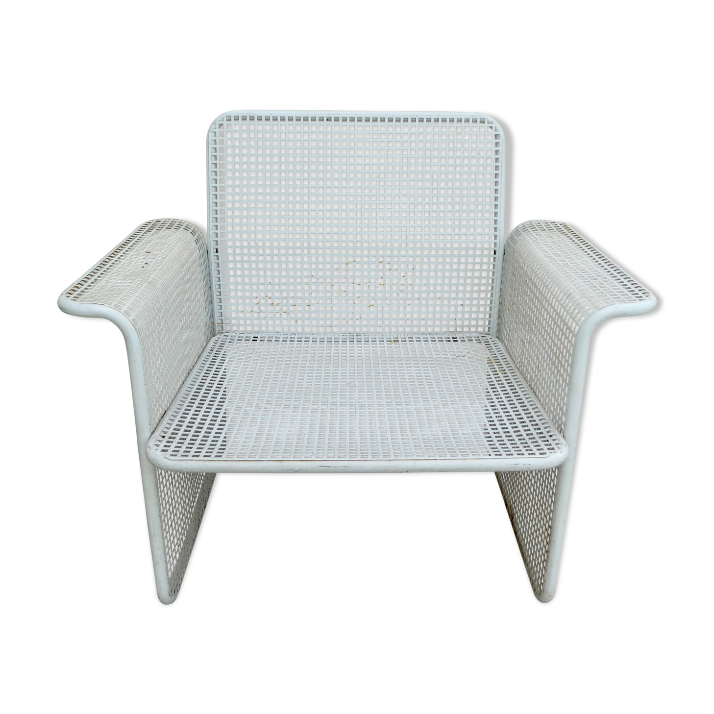 Openwork metal armchair, Talin, 70s
